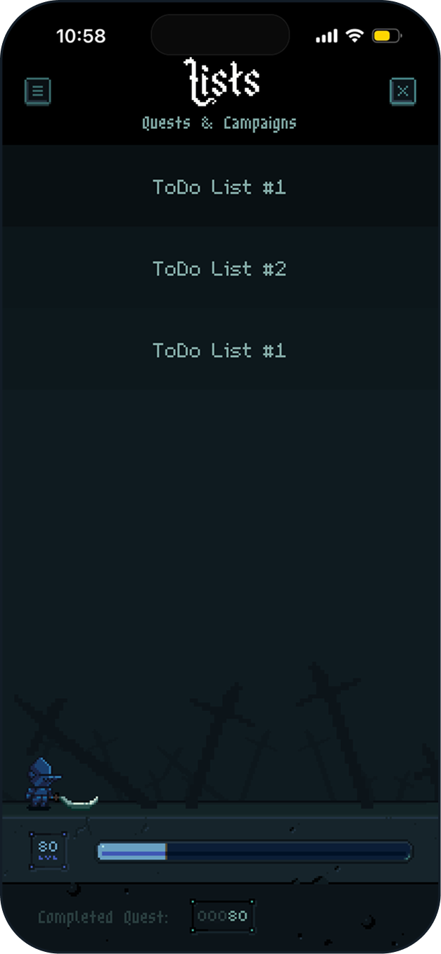 Overworld app screen